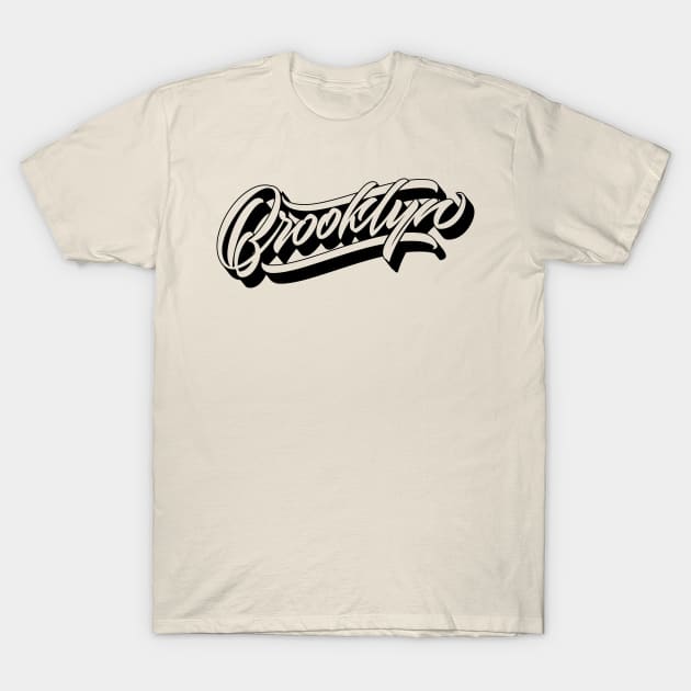 Brooklyn hand made original lettering T-Shirt by Already Original